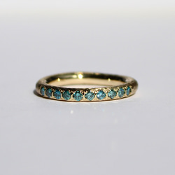 Gaudi royal blue diamond ring / K10, K18, PT900 3枚目の画像