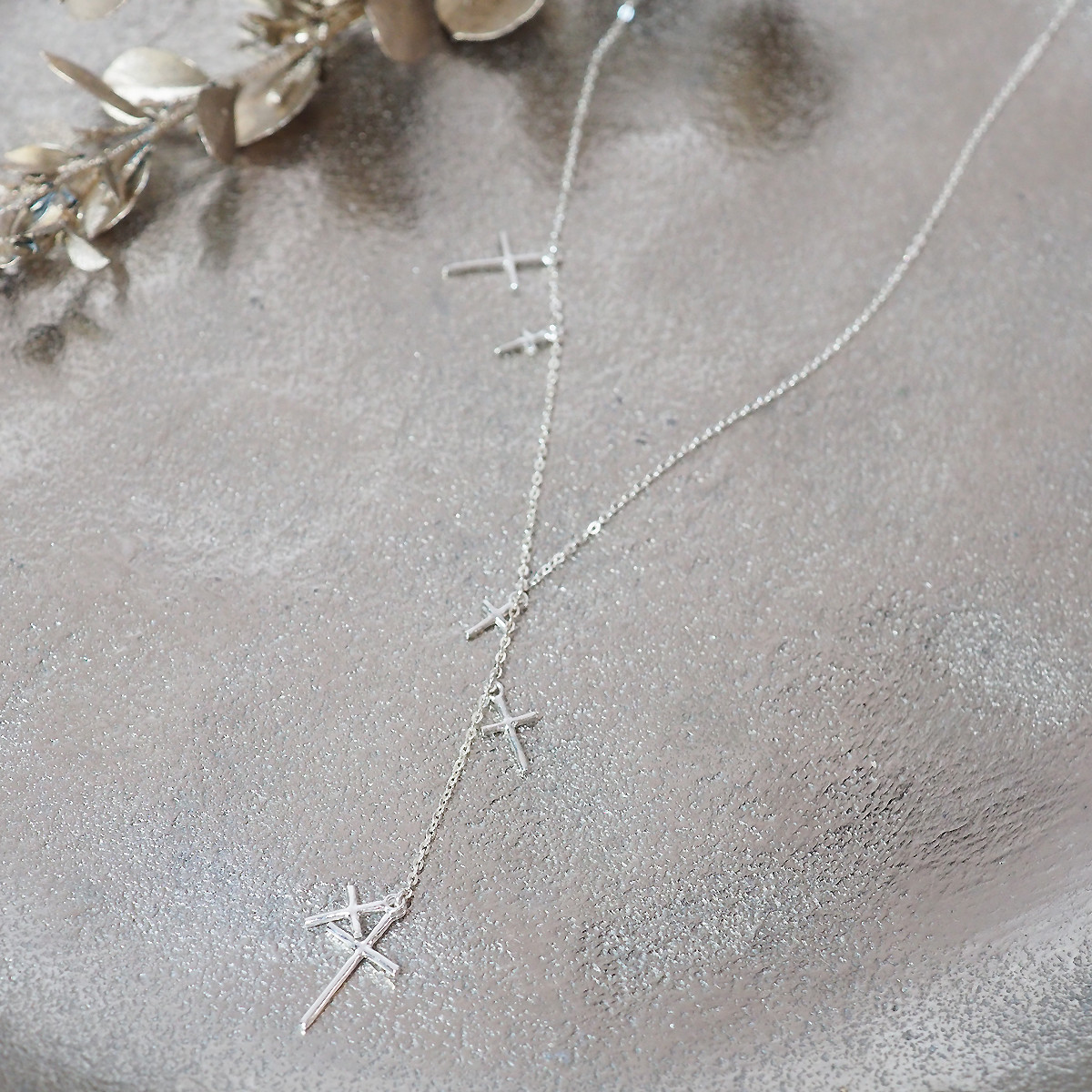 Star Cross Necklace(silver)