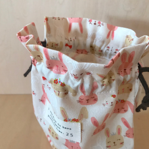 カル／ランチョンマット　コップ袋　うさぎさん　ハンドメイド 6ed81955c5dcadda8b28e9b7a61ad4