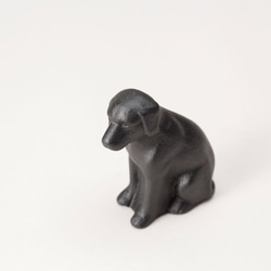 【公式】岩鋳　南部鉄器　ペーパーウエイト　親犬 3枚目の画像