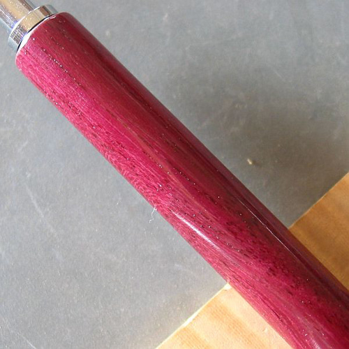 パープルハート】木軸シャープペン 自然の鮮やかなピンク【即日発送