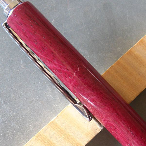 パープルハート】木軸シャープペン 自然の鮮やかなピンク【即日発送