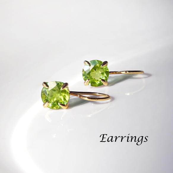 貝蒂娜 (Bettina) 6毫米大橄欖石14K鍍金耳環 第4張的照片