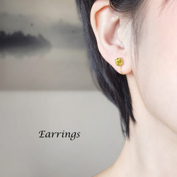 貝蒂娜 (Bettina) 6毫米大橄欖石14K鍍金耳環 第5張的照片