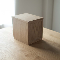 天然オイル仕上 栗の木オリジナルボックス 【魔法の箱】 レザー 3枚目の画像
