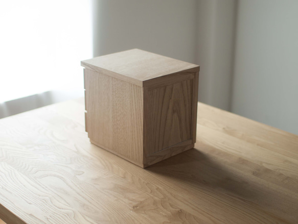 天然オイル仕上 栗の木オリジナルボックス 【魔法の箱】 レザー 3枚目の画像