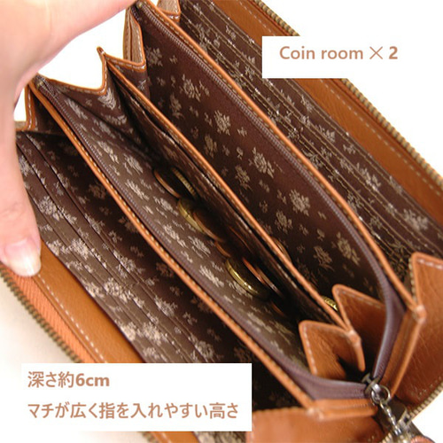 お正月早割20％OFF】仕切りあり！仕分け上手になれるL字ファスナー長