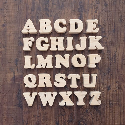 いのまたむつみ　直筆アルファベットブロック 木のアルファベットブロック 1文字 おもちゃ・人形 きのこうぼう 通販