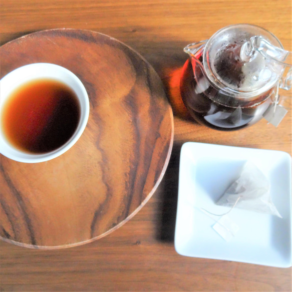 TeaBag深煎りほうじ茶【焙煎ほうじ茶　太陽】まろやかな甘味のほっこりほうじ茶！お試し（Sサイズ）３ｇ×１０コ入り 3枚目の画像