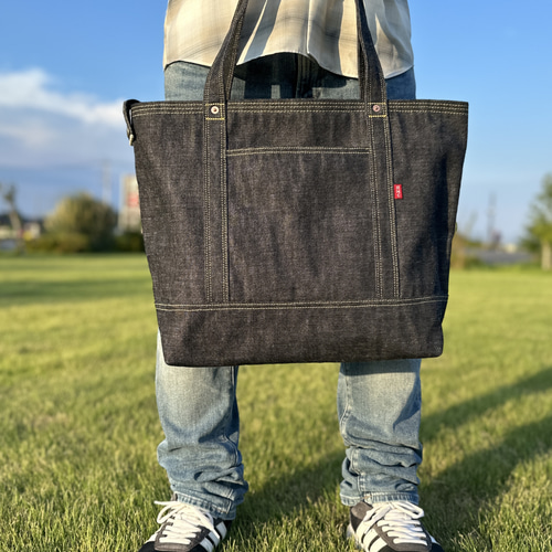 デニムトートバッグ Lサイズ トートバッグ HMclothing 通販