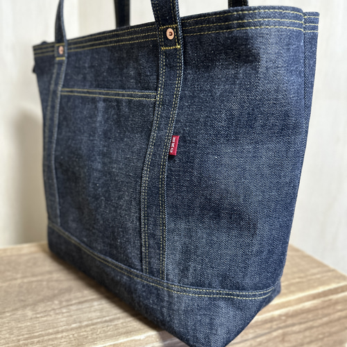 デニムリメイクトートバッグ　Lサイズ デニムトートバッグ Lサイズ トートバッグ HMclothing 通販