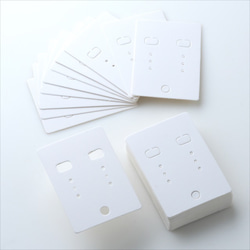 裱OPP袋50張 ★50×70mm/白色 White White Earring mount Earrings Packagin 第4張的照片