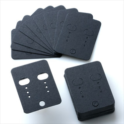 卡紙OPP袋50張 ★40×55mm/黑 黑★耳環 耳環卡紙 Packaging Wrapping Accessory card 第4張的照片