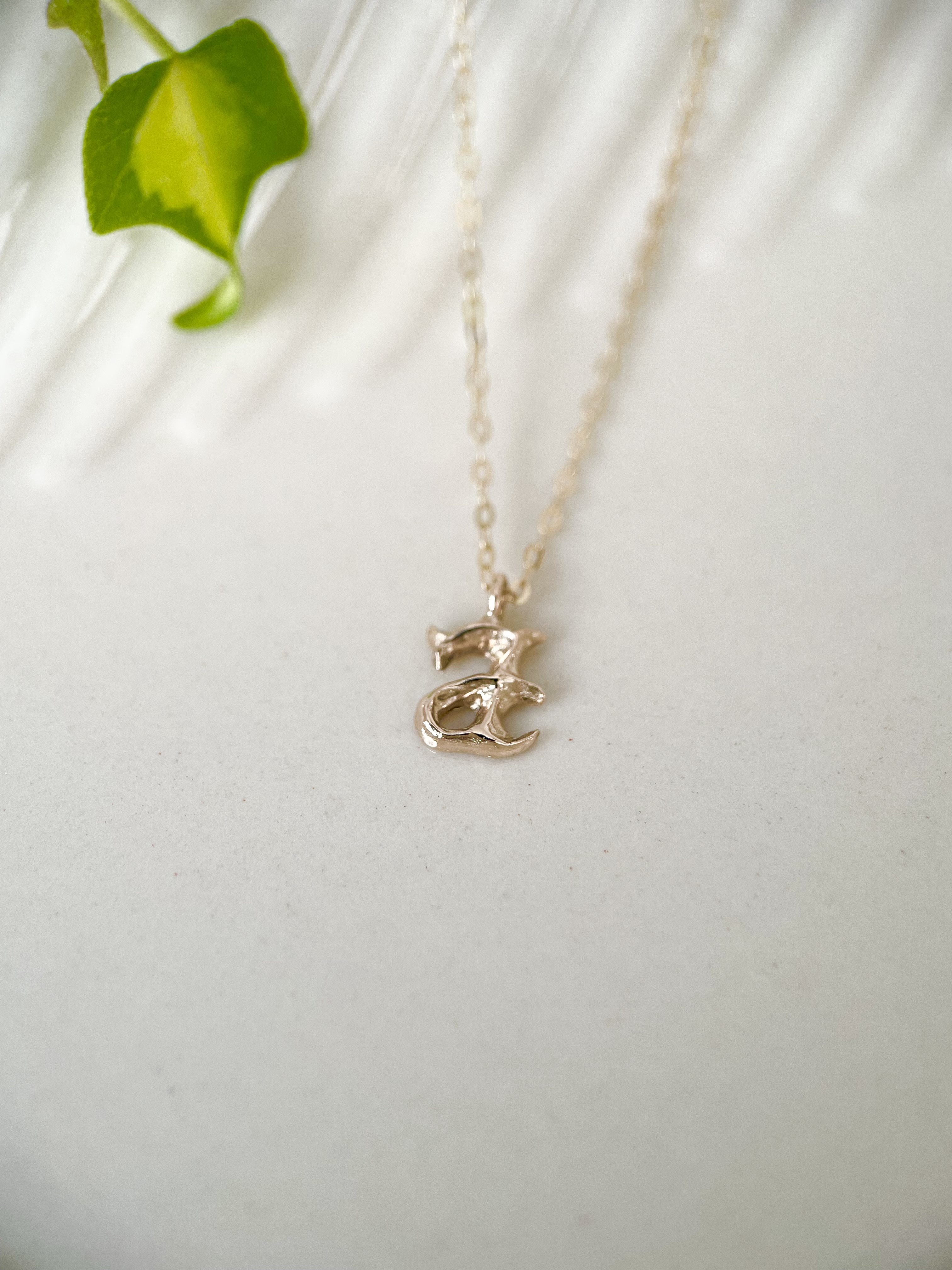 ロイヤルイニシャルネックレス【a】