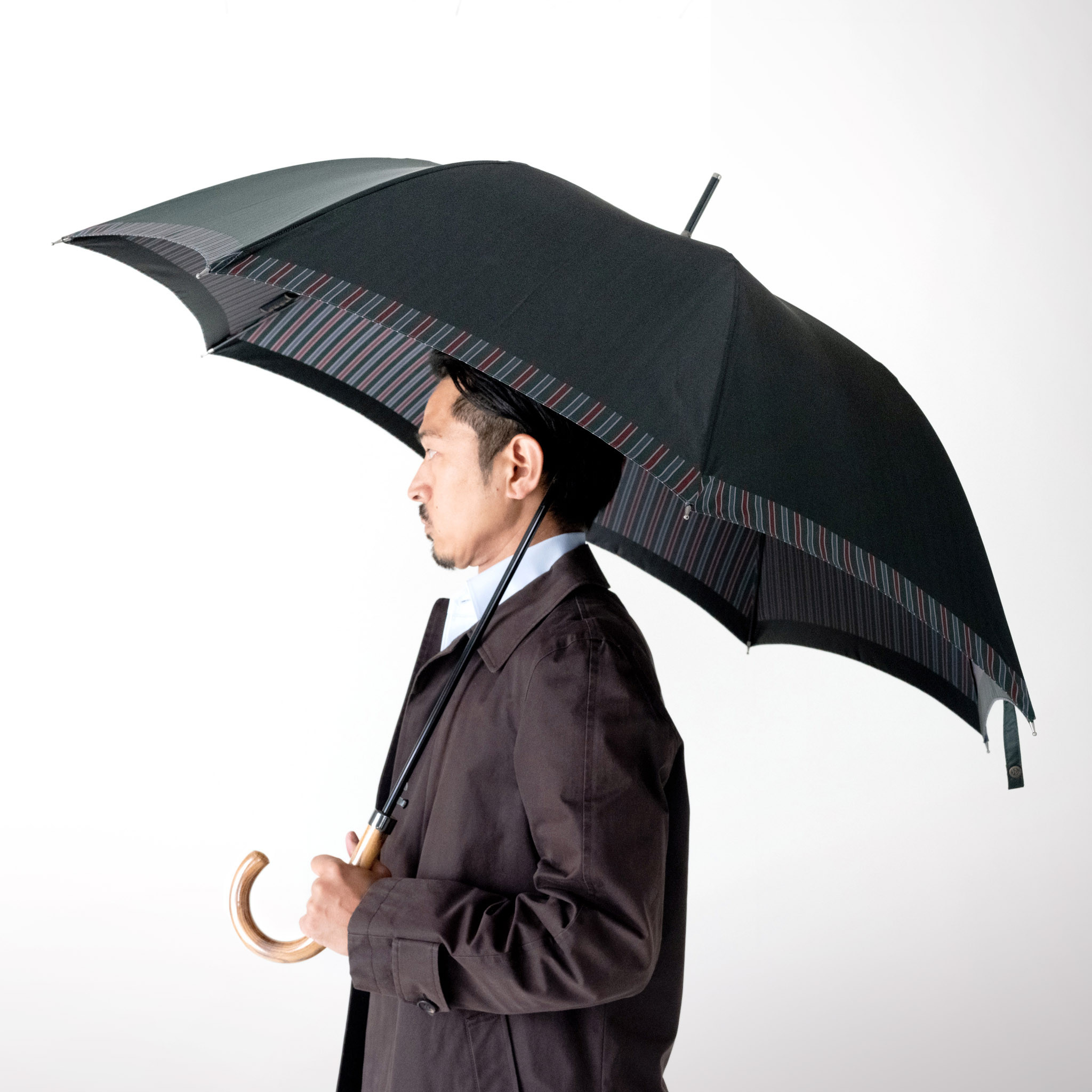 晴雨兼用傘 日傘 長傘 ジャンプ傘 メンズ 雨傘 日本製   おしゃれ 大人 ビジネス カジュアル グリーン 緑