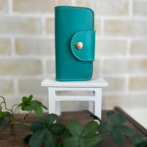 レザースマートキーケース ターコイズ キーケース LAKIMAKANA 通販