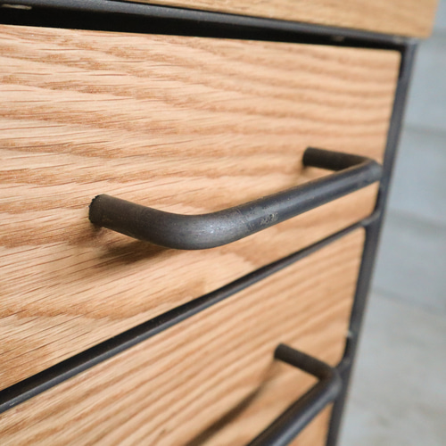 送料無料／[Oak Drawer Chest]ドロワーチェスト デスク収納