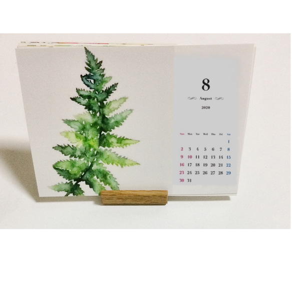 2019年  植物・花① カレンダー卓上/受注制作 1枚目の画像