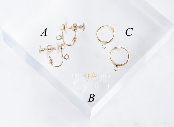 【14KGF】Earrings,-Marquise,Montana- 7枚目の画像