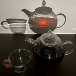 ティーポット。耐熱ガラス。ジャンピングは丸い形がにいい。紅茶ポット1.0㍑(QPW-10) 9枚目の画像