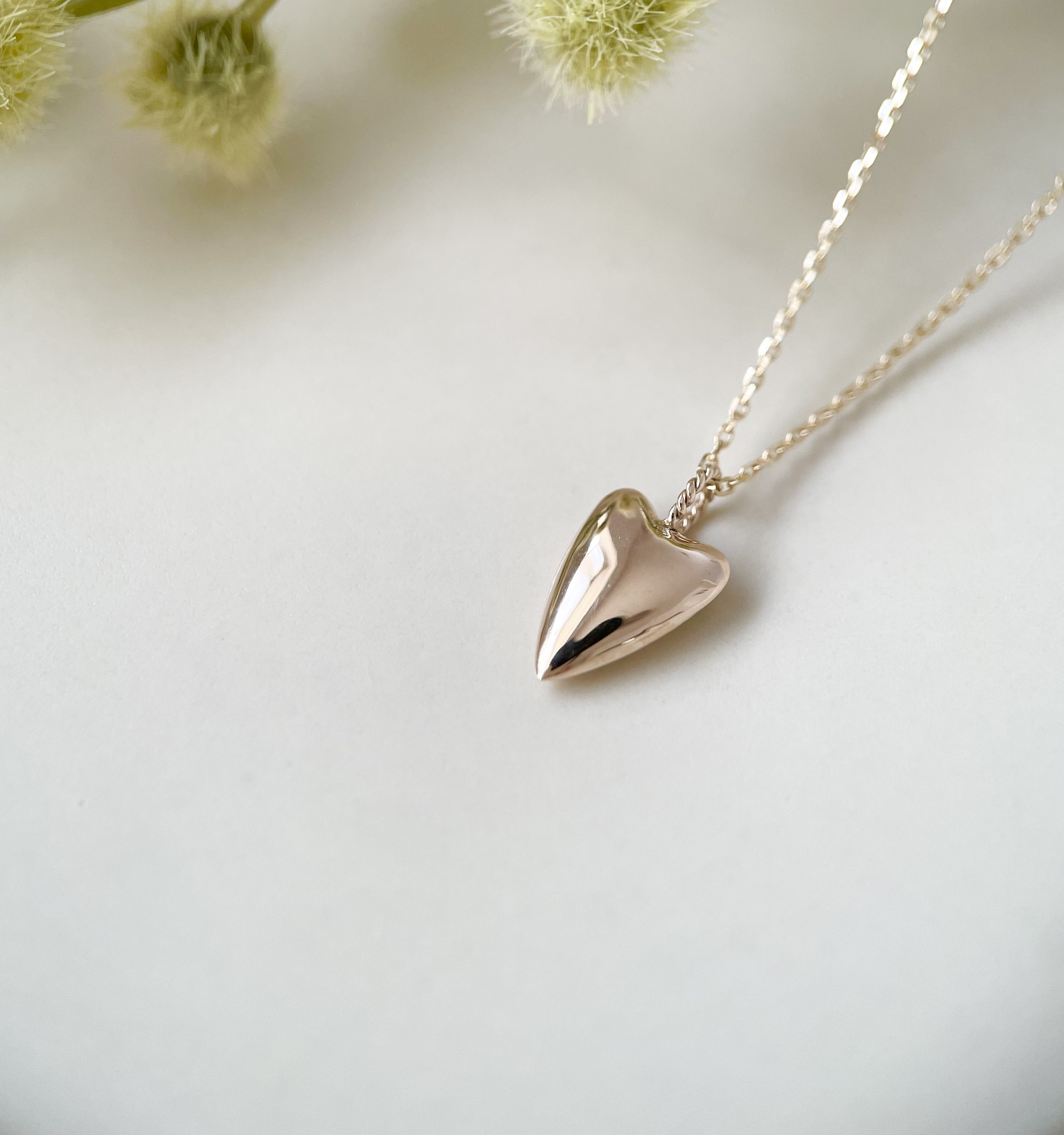 CUBIAペタルハートネックレス