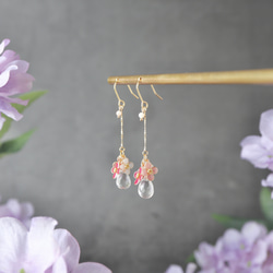 【春秋限定】庭薺としずく | ピアス / イヤリング 3枚目の画像