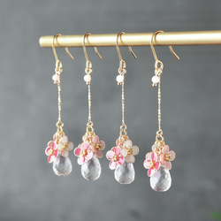 【春秋限定】庭薺としずく | ピアス / イヤリング 1枚目の画像