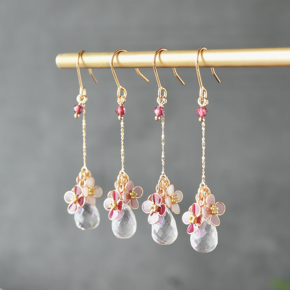 【春秋限定】庭薺としずく | ピアス / イヤリング 6枚目の画像