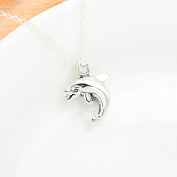 幸福海豚 Dolphin イルカ 925 純銀 項鍊 情人節 禮物 第1張的照片