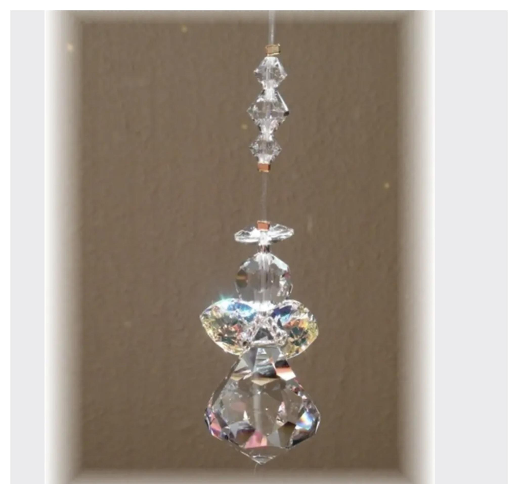 みるくみるくSWAROVSKI 50㎜ブルーABボール ✩サンキャッチャー みるく