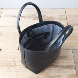 レザーミニトートバッグ lmtt2-S ［ブラック］ 5枚目の画像