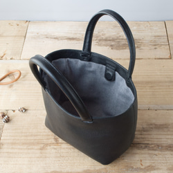 レザーミニトートバッグ lmtt2-S ［ブラック］ 6枚目の画像