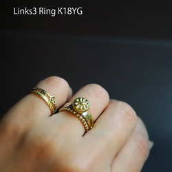 小さな鍵のリング／K10YG 6枚目の画像