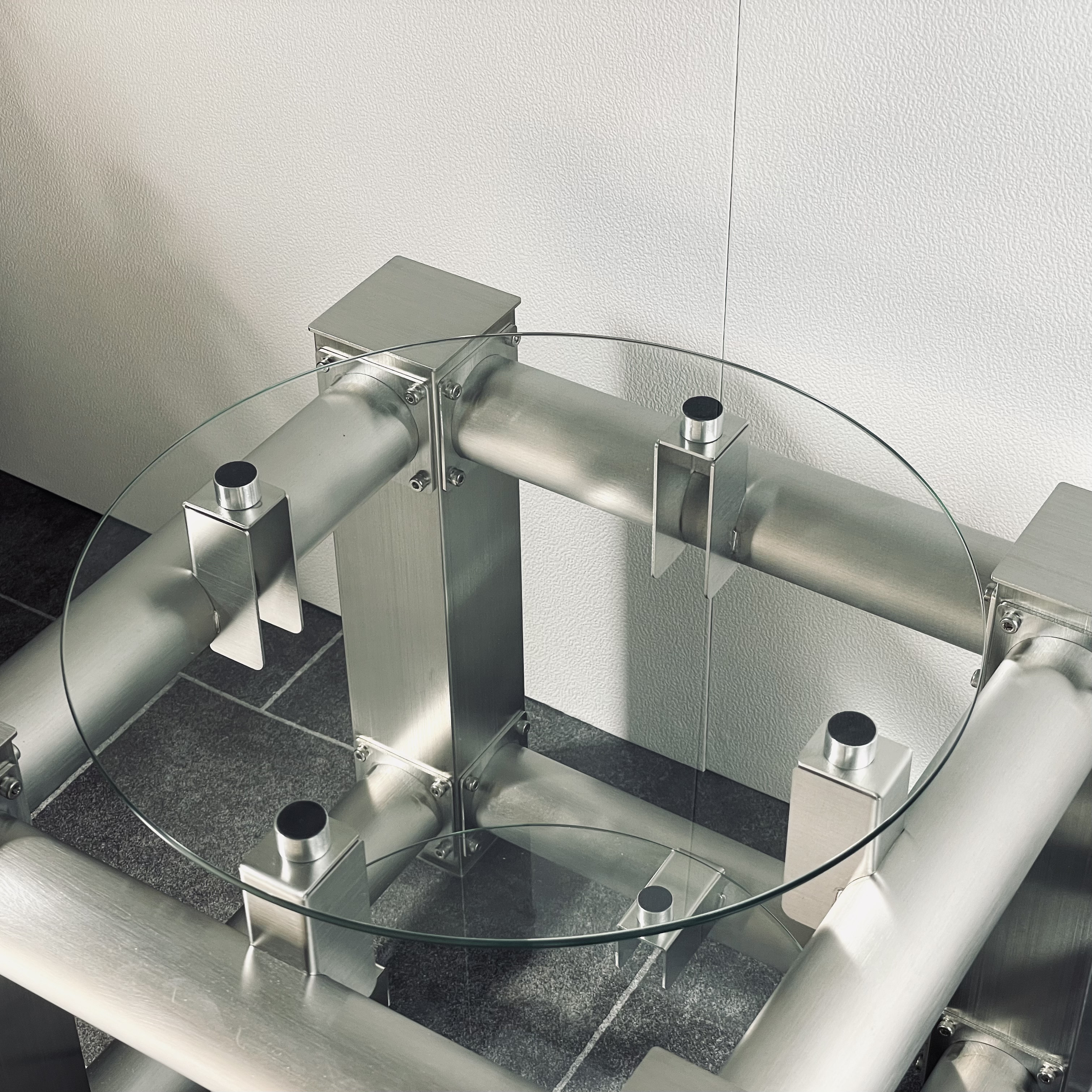 side table SUS304 hairline finish