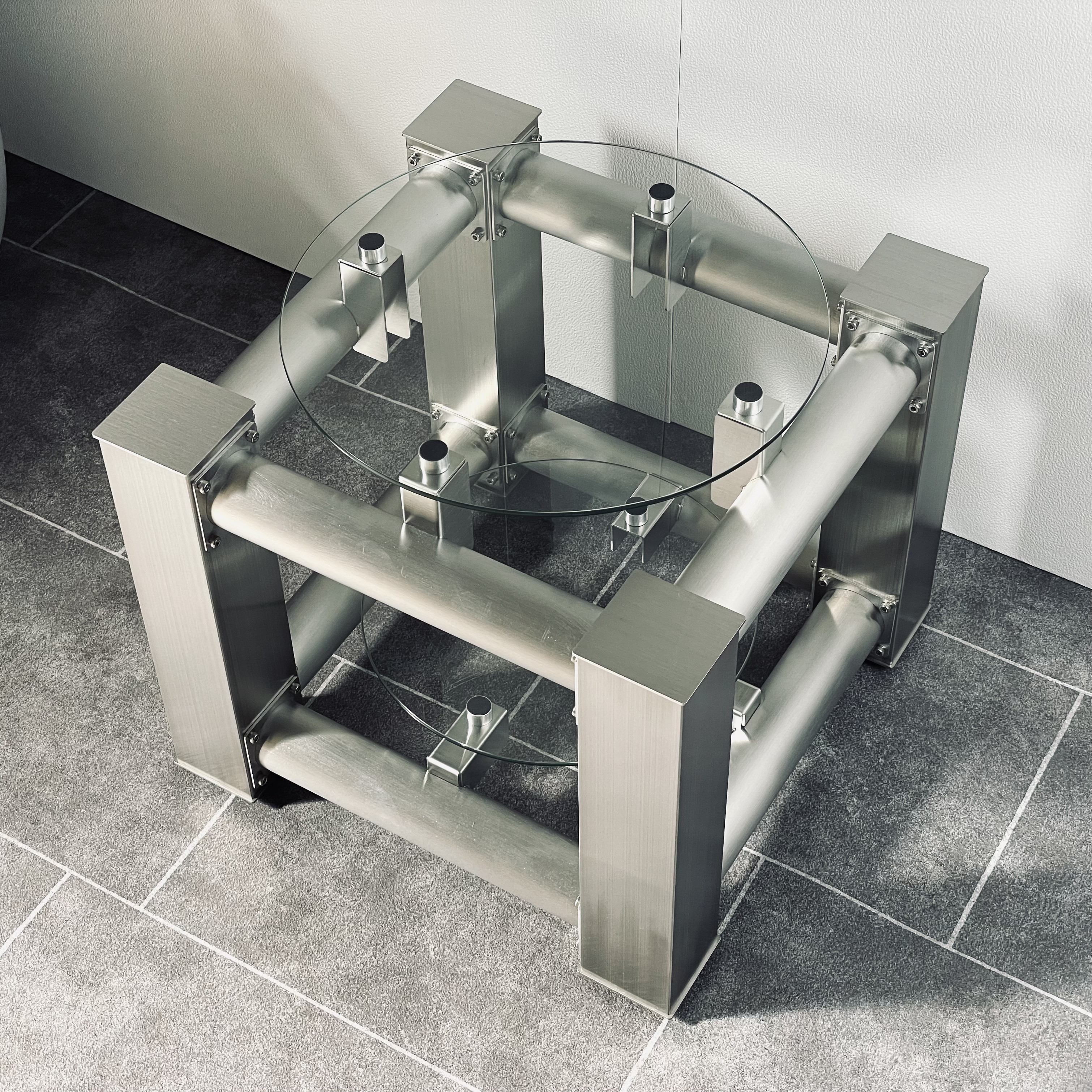 side table SUS304 hairline finish