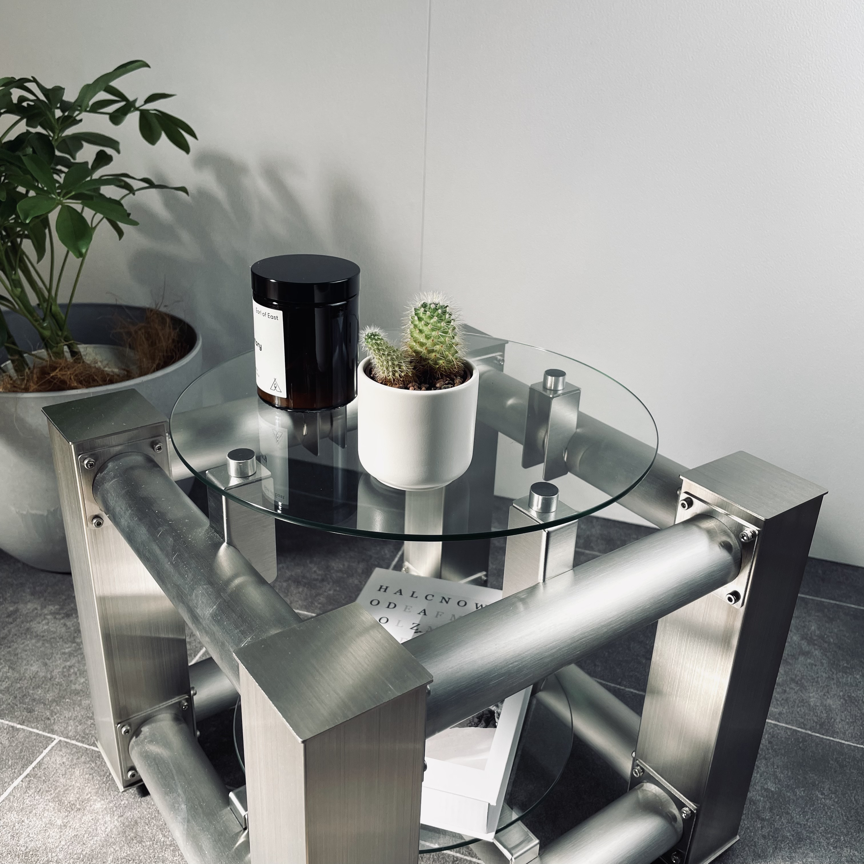 side table SUS304 hairline finish