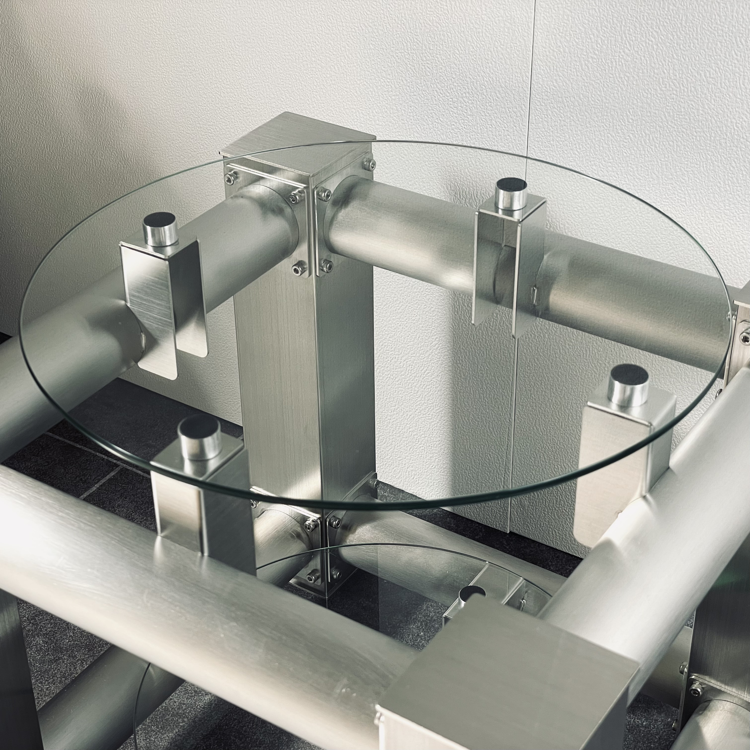 side table SUS304 hairline finish