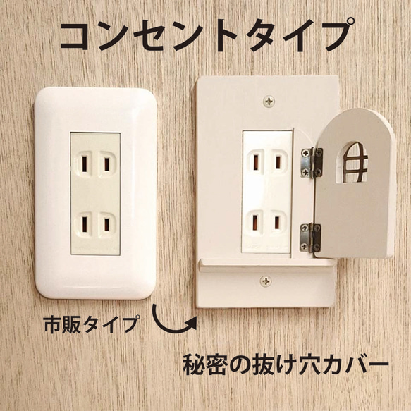 【送料無料】秘密の抜け穴コンセントカバー 3枚目の画像