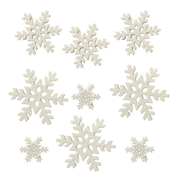 ガローア ボタン9個セット-スノーフレーク 雪印3　　1155　クリスマス　雪の結晶 1枚目の画像