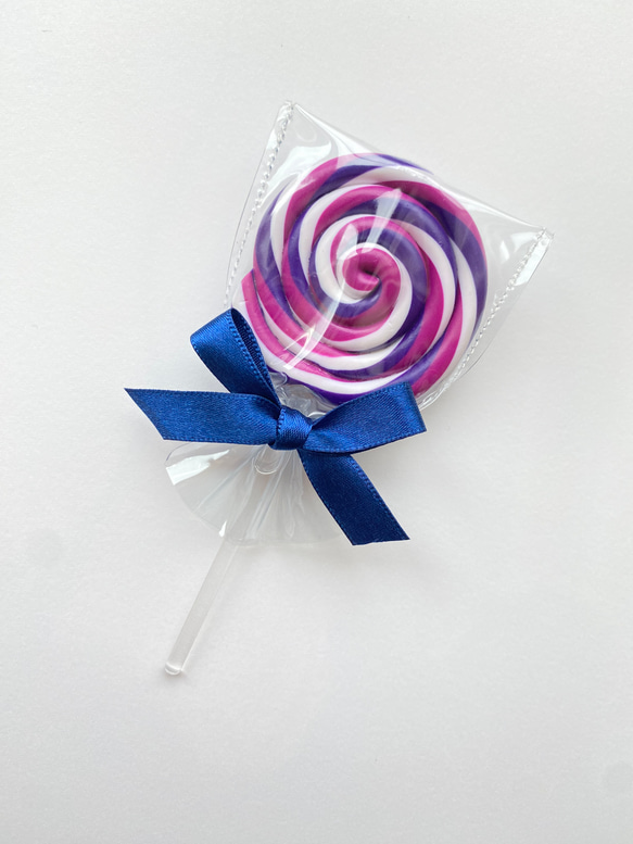 ベリー味のペロペロキャンディー大サイズブローチ コスプレ フェイク