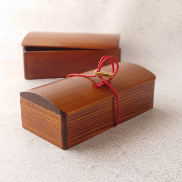 玉手箱なひのきの弁当箱 S 拭き漆 弁当箱・ランチボックス 木工