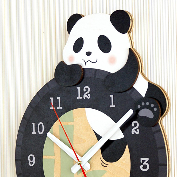 赤ちゃんパンダのフニフニ時計 6枚目の画像