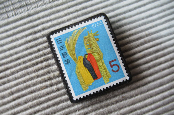 日本1962年753郵票胸針3220 第2張的照片