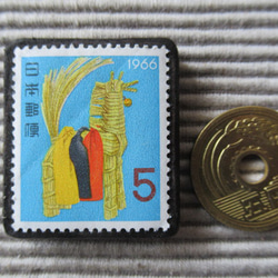 日本1962年753郵票胸針3220 第3張的照片