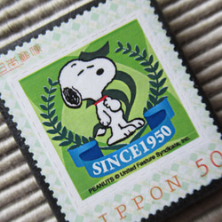 日本　切手ブローチ3233 2枚目の画像