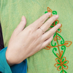 Accent  K18＆925　Triangle 【受注製作】シルバーリング　925　atpring123next2kg 4枚目の画像