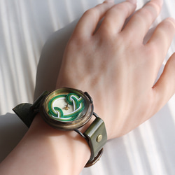 Kyoto Mizuhiki x Gin Kobo“ Pine”手工手錶Watch木皮革 第2張的照片