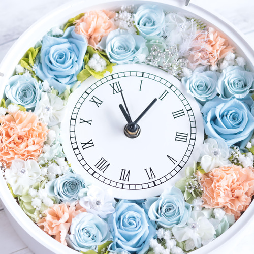 掛時計 薔薇 ローズ プリンセス ホワイト 掛時計 薔薇 ローズ プリンセス ホワイト