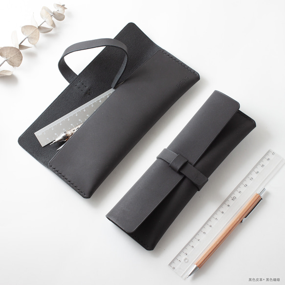 SEANCHY 完全ハンドメイド レザーペンケース ペンケース 牛革 本