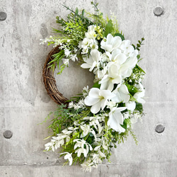 Plumeria green wreath「受注制作」 2枚目の画像